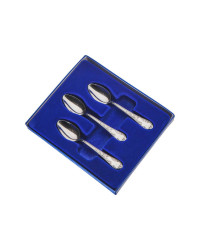 FLATWARE COFFEE SPOON STAINLESS STEEL SET OF 6 AMBASSADOR