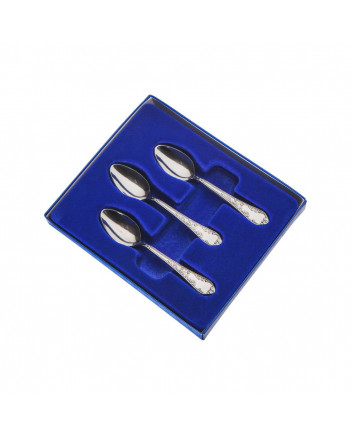 FLATWARE COFFEE SPOON STAINLESS STEEL SET OF 6 AMBASSADOR