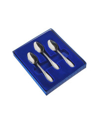 FLATWARE COFFEE SPOON STAINLESS STEEL SET OF 6 WAVE