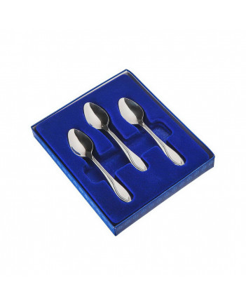 FLATWARE COFFEE SPOON STAINLESS STEEL SET OF 6 WAVE