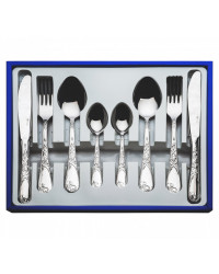FLATWARE STAINLESS STEEL CUTLERY SET OF 24 IRISES