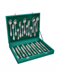 FLATWARE STAINLESS STEEL CUTLERY SET OF 48 IMPERIAL WOODEN GIFT BOX