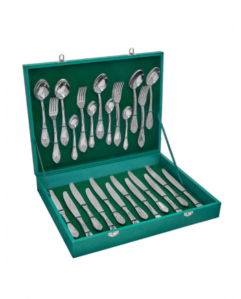 FLATWARE STAINLESS STEEL CUTLERY SET OF 48 IMPERIAL WOODEN GIFT BOX