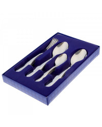 FLATWARE STAINLESS STEEL CUTLERY SET OF 18 SMOOTH