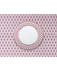 LOMONOSOV IMPERIAL TABLECLOTH RED NET 145x145 /57"X57"