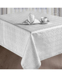 TABLECLOTH AND NAPKINS SET MARGO WHITE