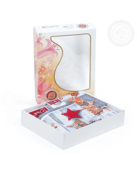 TABLECLOTH AND 3 KITCHEN TOWELS SET CHRISTMAS