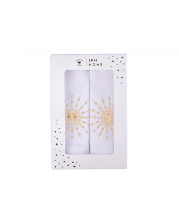 LOMONOSOV IMPERIAL NAPKINS SET 2 PC CHRISTMAS STAR 45x45 cm 17.7X17.7"